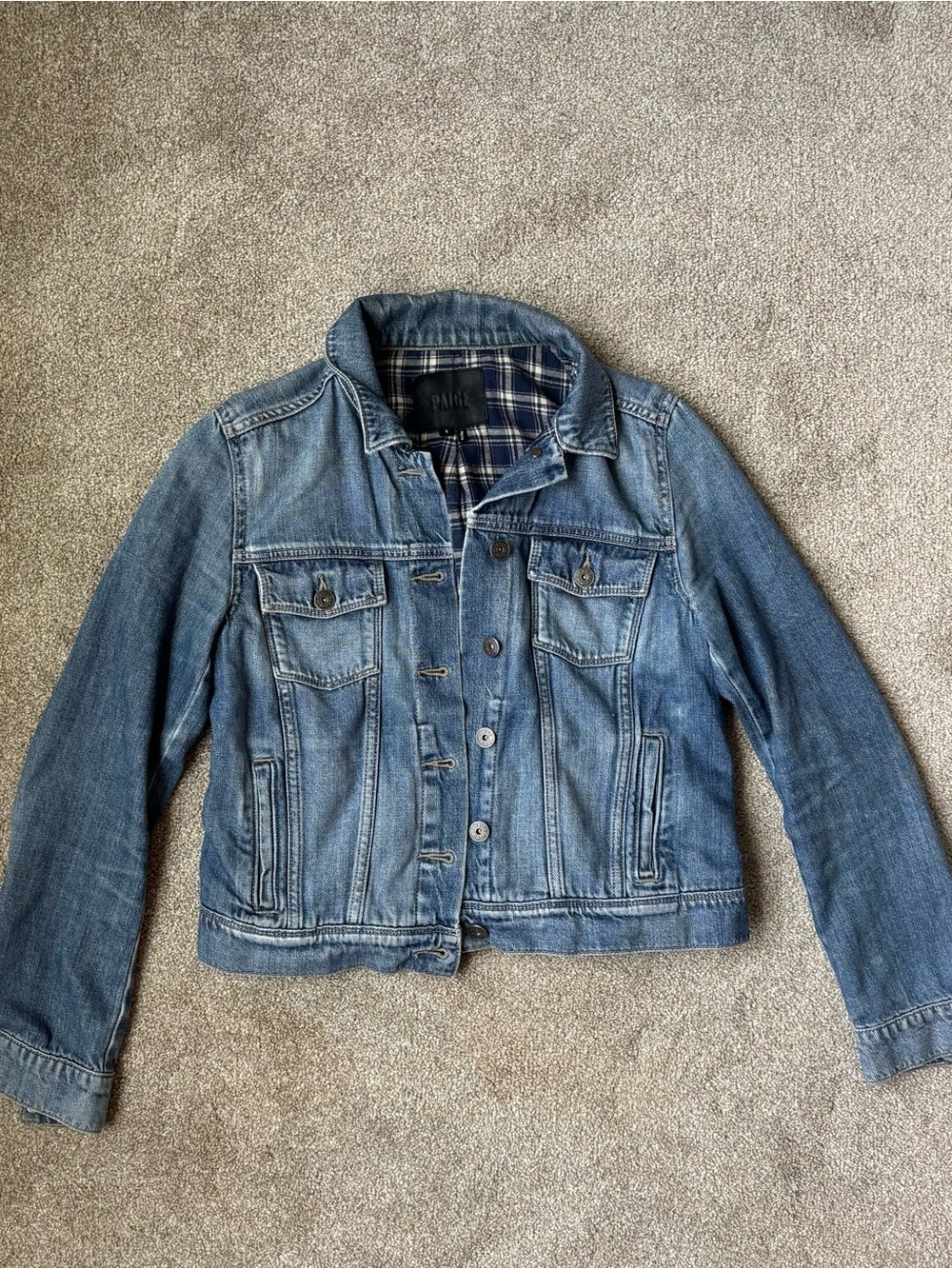 Paige Women’s Flannel Lined Denim Jacket